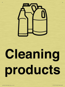 Dementia Cleaning products sign
